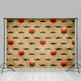 Aperturee - Aperturee Oilcloth Treasure Love Beard Fathers Day Backdrop